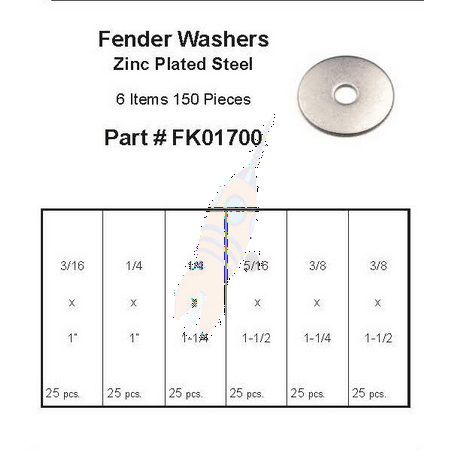 Plastic Box Assortment Fender Washers