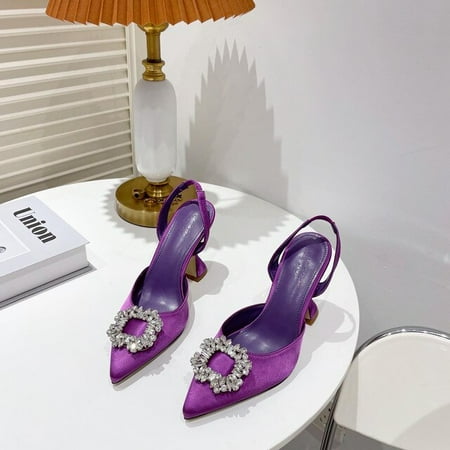 Women Pumps luxury Crystal Slingback High heels Summer bride Shoes Comfortable triangle Heeled Party Wedding Shoes CHL&113-29
Women Pumps luxury Crystal Slingback High heels Summer bride Shoes Comfortable triangle Heeled Party Wedding Shoes CHL&113-29