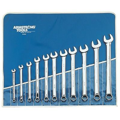 10 Extra Long Metric Combination Wrench Set