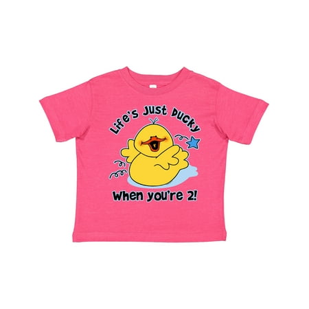 Inktastic Life s Ducky 2nd Birthday Gift Toddler Boy or Toddler Girl T-Shirt
Inktastic Life s Ducky 2nd Birthday Gift Toddler Boy or Toddler Girl T-Shirt