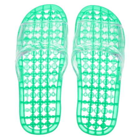 Rosarivae 1 Pair of Crystal Massaging Hollowed-out Draining Bathroom Slippers for Home
Rosarivae 1 Pair of Crystal Massaging Hollowed-out Draining Bathroom Slippers for Home