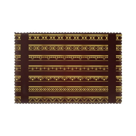 Home European Golden Lace Background Placemats Set Of 6 Washable Wipeable Place Mats Place Mats For Festival Parties Family Dinner (12 X 18inch)
Home European Golden Lace Background Placemats Set Of 6 Washable Wipeable Place Mats Place Mats For Festival Parties Family Dinner (12 X 18inch)