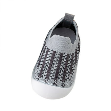 WZHKSN Baby Newborn Infant Kids Grey Comfortable Shoes 14