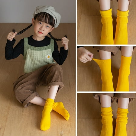 GXSR Baby baby-girls Socks Cable Knit Knee-high Organic Cotton Stockings