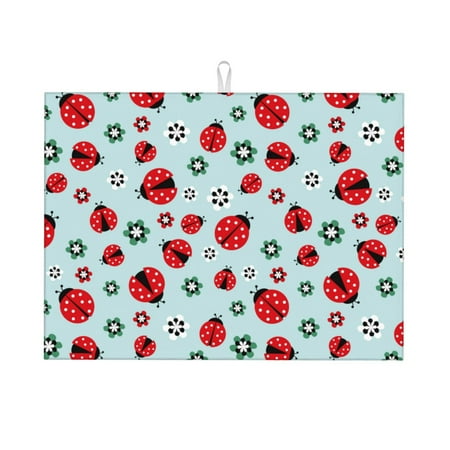 Sigee Ladybugs And Flowers 1 for Dish Drying Mat for Kitchen Counter Premium Kitchen Drying Mat 18 x 24 Dish Drying Pad
Sigee Ladybugs And Flowers 1 for Dish Drying Mat for Kitchen Counter Premium Kitchen Drying Mat 18 x 24 Dish Drying Pad