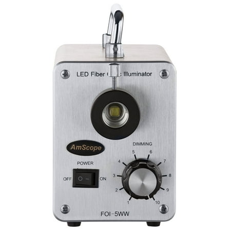 AmScope 50W LED Cold Fiber Optic Illuminator New