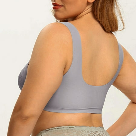 PEASKJP Seamless Bras for Women Wider Strips Support Wireless Bra Full-Coverage Wirefree T-Shirt Bra Comfortable Wirefree Bra Lingerie for Women Plus Size L Grey
PEASKJP Seamless Bras for Women Wider Strips Support Wireless Bra Full-Coverage Wirefree T-Shirt Bra Comfortable Wirefree Bra Lingerie for Women Plus Size L Grey