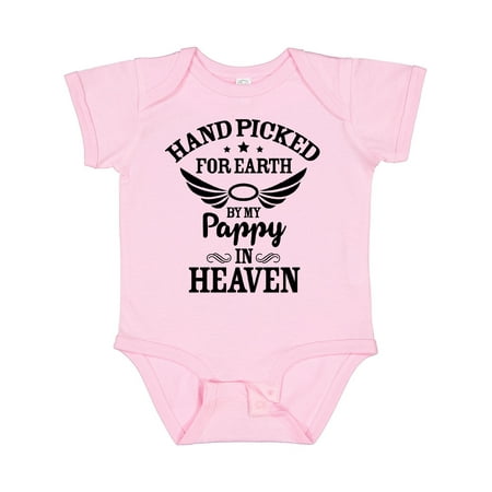 Inktastic Handpicked for Earth by My Pappy in Heaven with Angel Wings Gift Baby Boy or Baby Girl Bodysuit
Inktastic Handpicked for Earth by My Pappy in Heaven with Angel Wings Gift Baby Boy or Baby Girl Bodysuit
