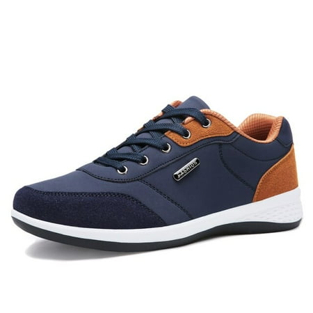 Leather Men Shoes Sneakers Trend Casual Shoe Italian Breathable Leisure Male Sneakers Non-slip Footwear Men Vulcanized Shoes