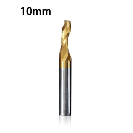 Titanium End Milling Engraving Router Bit M2 Single Flute Spiral Cutter 3-12mm