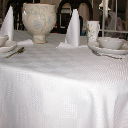Tablecloths Linen Stain Resistant Fabric White 100% Polyester Machine Washable (60x144 Inches Rectangular)
Tablecloths Linen Stain Resistant Fabric White 100% Polyester Machine Washable (60x144 Inches Rectangular)