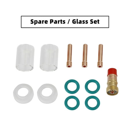 Bailey 12Pcs Glass Cup Tig Welding Torch Accessories Kit For Wp-17/18/26