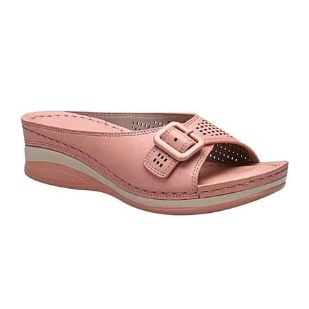 Kukoosong Wedge Sandals for Women 2023 Summer One-word Fish Mouth Sandals And Slippers Thick-soled Wedges Casual Sandals Women Pink 40
Kukoosong Wedge Sandals for Women 2023 Summer One-word Fish Mouth Sandals And Slippers Thick-soled Wedges Casual Sandals Women Pink 40