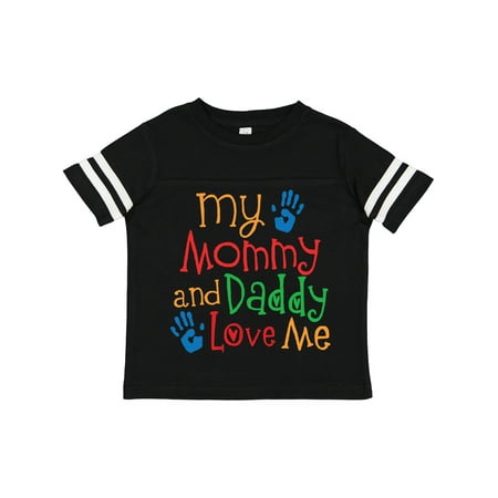 Inktastic Mommy and Daddy Love Me Gift Toddler Boy or Toddler Girl T-Shirt