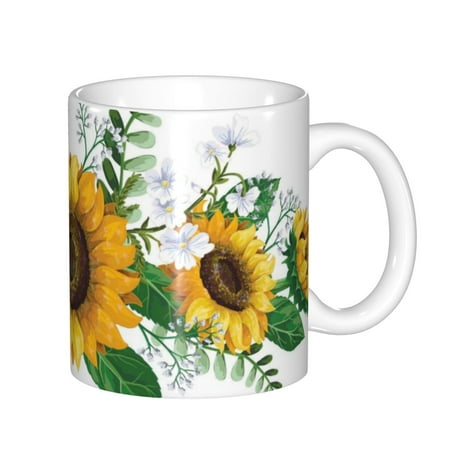 Yiaed Sunflowers (2) Print Ceramics Coffee Large Handle Design Extra Large Tea and Coffee Cup for Office and Home Mugs
Yiaed Sunflowers (2) Print Ceramics Coffee Large Handle Design Extra Large Tea and Coffee Cup for Office and Home Mugs