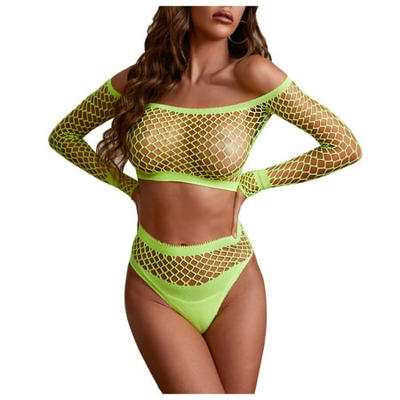 HGWXX7 Women Hollowed Out Perspective Fishing Net Underwear Pajamas Set Lingerie Set
HGWXX7 Women Hollowed Out Perspective Fishing Net Underwear Pajamas Set Lingerie Set