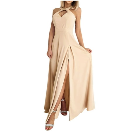 Dress for Women 2022 White Dress Women Women s Fashion Elegant England Halter Neck Sleeveless Solid Floor-Length Dress on Clearance Maternity Dress Womens Tops Dressy Casual Off-White M
Dress for Women 2022 White Dress Women Women s Fashion Elegant England Halter Neck Sleeveless Solid Floor-Length Dress on Clearance Maternity Dress Womens Tops Dressy Casual Off-White M