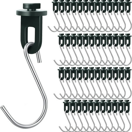 GLFSIL 50×Greenhouse Clips and Hooks Indoor Pots Hanging Hook Shading Fixing Clip