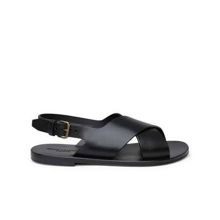 SAINT LAURENT Man Sandali In Pelle Neri