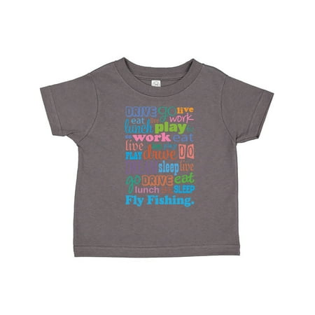 Inktastic Live Dream Fly Fishing Gift Toddler Boy or Toddler Girl T-Shirt