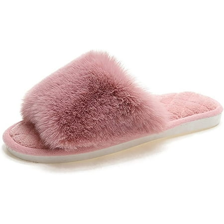 PIKADINGNIS Women s Fuzzy Fur Flat Slippers Soft Open Toe House Slippers Memory Foam Sandals Slides Home Slippers Indoor Outdoor
PIKADINGNIS Women s Fuzzy Fur Flat Slippers Soft Open Toe House Slippers Memory Foam Sandals Slides Home Slippers Indoor Outdoor