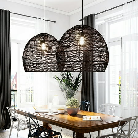 Berylove Black Rattan Pendant Light Hanging Lamp that Plug in for Living Room 17.55
Berylove Black Rattan Pendant Light Hanging Lamp that Plug in for Living Room 17.55