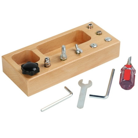 Montessori Screw Driver Board Wooden Screw Driver Suit for Kid