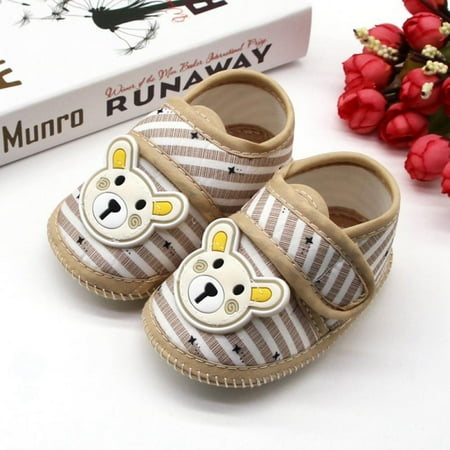 Baby Boys Girls First Walkers Cartoon Cotton Shoes Bear Pattern Stripes Sneakers Newborn Soft Sole Toddler 0-18M
Baby Boys Girls First Walkers Cartoon Cotton Shoes Bear Pattern Stripes Sneakers Newborn Soft Sole Toddler 0-18M