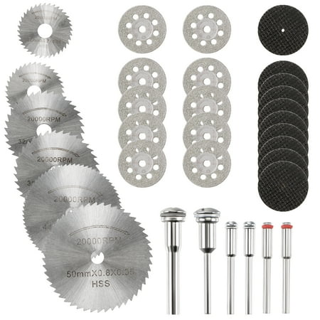 Uxcell Cutting Wheel Set High Speed Steel Diamond Cutting Wheel Resin Cutoff Disc 1/8 1/4 Mandrel 32Pack
Uxcell Cutting Wheel Set High Speed Steel Diamond Cutting Wheel Resin Cutoff Disc 1/8 1/4 Mandrel 32Pack