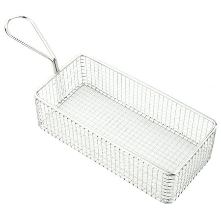 Stainless Steel Frying Basket Strainer Food Colander Mesh Fry Filter Mesh Basket For Potatoes Chips French Fries (Big Mesh Rectangle)
Stainless Steel Frying Basket Strainer Food Colander Mesh Fry Filter Mesh Basket For Potatoes Chips French Fries (Big Mesh Rectangle)