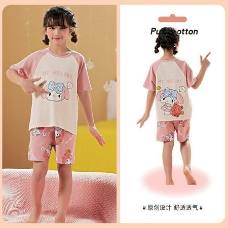 Kawaii Sanrio Hello Kitty Summer Child Thin Pajamas Set Cartoon Cute Anime Parent-Child Wear My Melody Loose Fitting Loungewear
Kawaii Sanrio Hello Kitty Summer Child Thin Pajamas Set Cartoon Cute Anime Parent-Child Wear My Melody Loose Fitting Loungewear