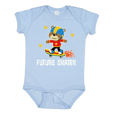 Inktastic Skateboard Future Skater Gift Baby Boy Bodysuit