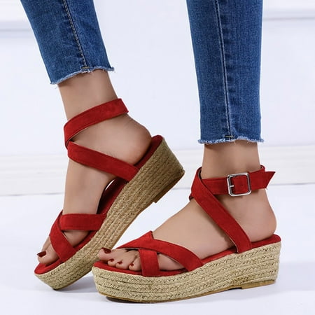 HIBRO Fashion Spring And Summer Cross Strap Wedge Heel Flat Espadrille Large Size Fish Mouth Women Sandals
HIBRO Fashion Spring And Summer Cross Strap Wedge Heel Flat Espadrille Large Size Fish Mouth Women Sandals