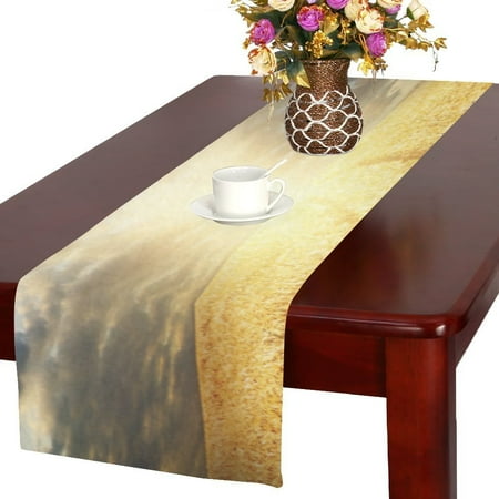 MYPOP Field with Gold Barley and Road in Sunset Cotton Linen Table Runner 14x72 inches
MYPOP Field with Gold Barley and Road in Sunset Cotton Linen Table Runner 14x72 inches