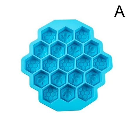 Silicone 19 Mobile Bee Honeycomb Cake Chocolate Soap Icing Mold Soap D2D6