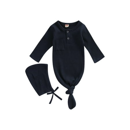 Newborn Sleeping Bag Set Baby Girls Boys Ribbed Long Sleeve Round Collar Pocket Front Button Sleeping Sack Tie Up Cap
Newborn Sleeping Bag Set Baby Girls Boys Ribbed Long Sleeve Round Collar Pocket Front Button Sleeping Sack Tie Up Cap