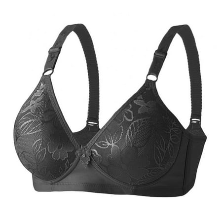 Popvcly Women Bras Floral Wirefree Lingerie Adjustable Push up Bra Back Closure Underwear Plus Size
Popvcly Women Bras Floral Wirefree Lingerie Adjustable Push up Bra Back Closure Underwear Plus Size