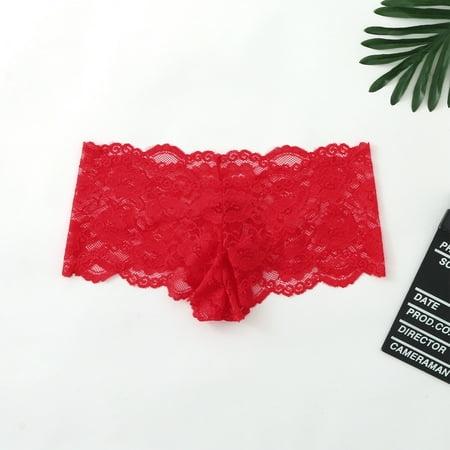 DENGDENG Womens Low Waist Lace Panties Sexy See Through Floral Underwear G-String Thongs for Women
DENGDENG Womens Low Waist Lace Panties Sexy See Through Floral Underwear G-String Thongs for Women
