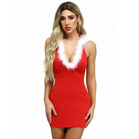 LONKITO Lingerie for Women Sexy Christmas V-Neck Lingerie Backless Nightdress Hooded Pajamas Thong Red XL
LONKITO Lingerie for Women Sexy Christmas V-Neck Lingerie Backless Nightdress Hooded Pajamas Thong Red XL