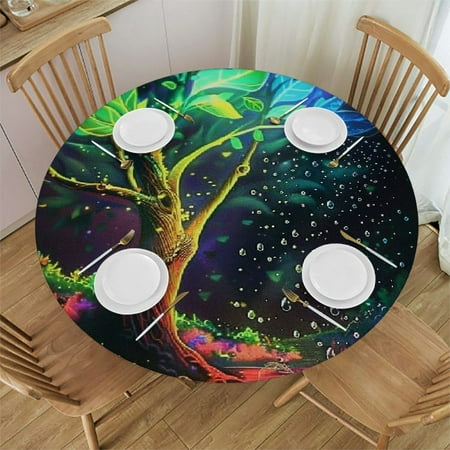 Round Table Cover Stain Resistant Tablecloth Dining Parties 100% Polyester Fiber 42-46
Round Table Cover Stain Resistant Tablecloth Dining Parties 100% Polyester Fiber 42-46
