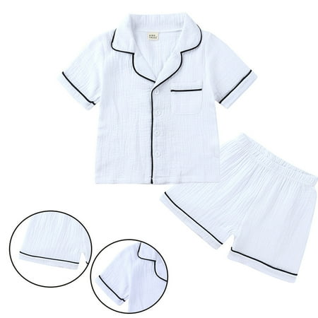 Mrat Pajama Sets Lounge Pajama Long Sleeve Kids Pajamas Sets Boys Girls Short Sleeve Blouse Tops+Shorts Sleepwear Outfits Button Short Sleeve Pajama
Mrat Pajama Sets Lounge Pajama Long Sleeve Kids Pajamas Sets Boys Girls Short Sleeve Blouse Tops+Shorts Sleepwear Outfits Button Short Sleeve Pajama