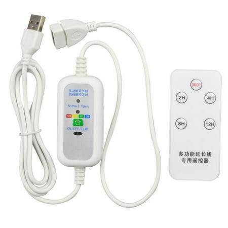 Dasbsug 5V USB Extension Remote Timing Cable for USB Ceiling Fan USB Desk LED Lamp 1.5m
Dasbsug 5V USB Extension Remote Timing Cable for USB Ceiling Fan USB Desk LED Lamp 1.5m