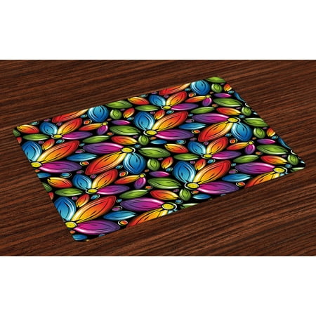 Floral Placemats Set of 4 Colorful Flowers with Half a Set of Petals Rainbow Themed Design Vintage Inspiration Washable Fabric Place Mats for Dining Room Kitchen Table Decor Multicolor by Ambesonne
Floral Placemats Set of 4 Colorful Flowers with Half a Set of Petals Rainbow Themed Design Vintage Inspiration Washable Fabric Place Mats for Dining Room Kitchen Table Decor Multicolor by Ambesonne