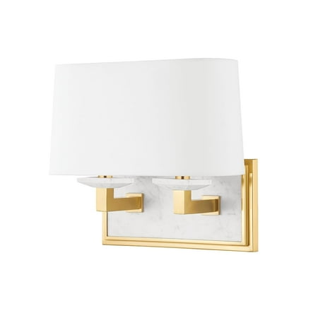 Hudson Valley Lighting 4072 Elwood 2 Light 11 Tall Wall Sconce - Brass