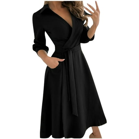 Maxi Dress for Women White Dress Women Women s Casual Baggy Bandage Half Sleeve Solid V-Neck Ankle-Length Dress Maternity Dress for Photoshoot Long Sleeve Dress Clearance 2023 Black S
Maxi Dress for Women White Dress Women Women s Casual Baggy Bandage Half Sleeve Solid V-Neck Ankle-Length Dress Maternity Dress for Photoshoot Long Sleeve Dress Clearance 2023 Black S