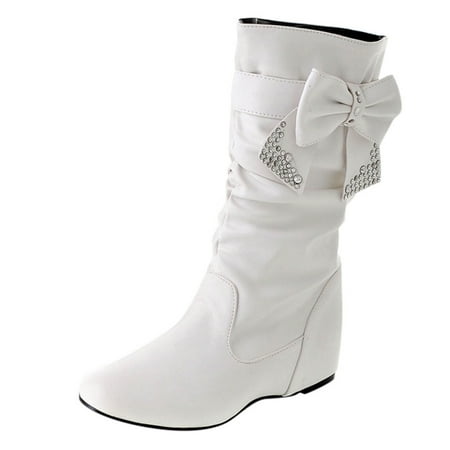 GNEIKDEING Retro Women Rhinestones Bow Tie Low Heeled Slip On Mid Calf Boots Round Toe Shoes Gift on Clearance
GNEIKDEING Retro Women Rhinestones Bow Tie Low Heeled Slip On Mid Calf Boots Round Toe Shoes Gift on Clearance