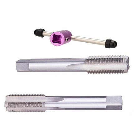 Bike Crank Thread Tap Left Right Pedal Repair Drill Bit Tool Tungsten