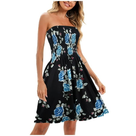 jsaierl Women s Bohemian Style Strapless Elastic Band Dress Dresses Sleeveless Floral Print Dresses for women 2023
jsaierl Women s Bohemian Style Strapless Elastic Band Dress Dresses Sleeveless Floral Print Dresses for women 2023