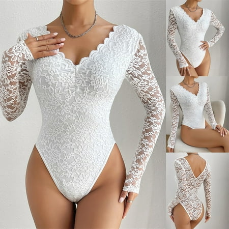 UDAXB Lingerie Women s Deep V Backless Wave Edge Universal Bottom Long Sleeve Underwear
UDAXB Lingerie Women s Deep V Backless Wave Edge Universal Bottom Long Sleeve Underwear