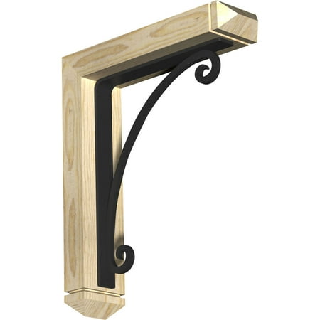 4 W x 16 D x 19 H Legacy Arts & Crafts Ironcrest Rough Sawn Bracket Douglas Fir (1 1/2 W x 12 D x 15 H Iron Bracket)
4 W x 16 D x 19 H Legacy Arts & Crafts Ironcrest Rough Sawn Bracket Douglas Fir (1 1/2 W x 12 D x 15 H Iron Bracket)